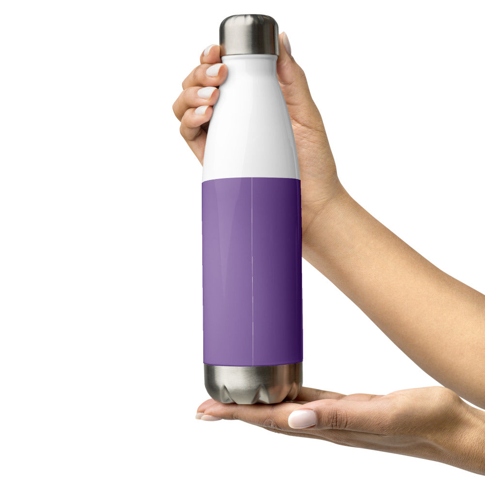 Stainless Steel Metal Water Bottle (Purple)